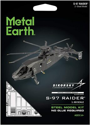 Fascinations Metal Earth Sikorsky S-97 RAIDER Helicopter 3D Steel Model Kit 1:88