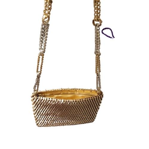 Vintage 1960s Paco Rabanne for Walborg Gold & Silver Woven Chain Purse Made In H - Picture 11 of 13