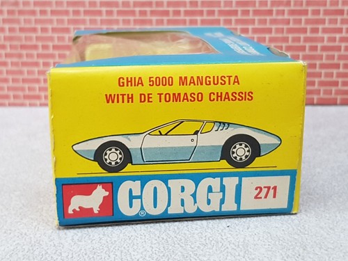 Corgi No 271 GHIA 5000 MANGUSTA WITH DE TOMASO CHASSIS - Picture 17 of 18