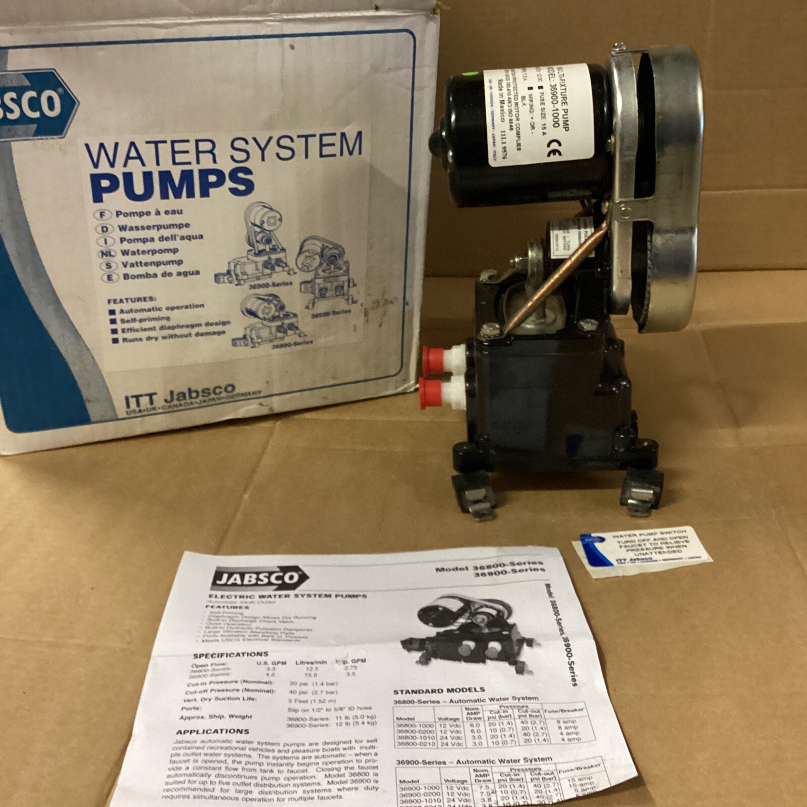Jabsco 82400-0092 PAR-Max Plus Water System Pump - 4 GPM, 12V - View #5