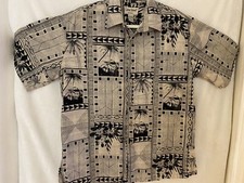 Vintage cooke st aloha Shirt Large 100 cotton made in hawaii w/Free shipping