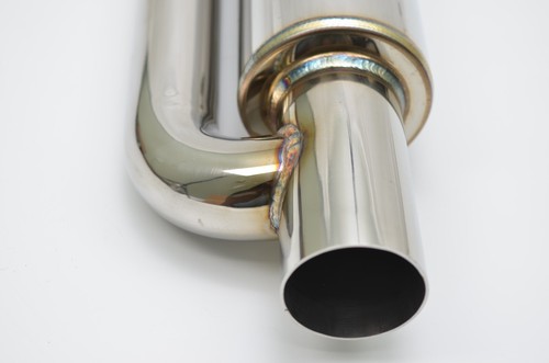 1320 ultra quiet QW resonator muffler stainless steel universal 2.5" inlet & out - Picture 13 of 24