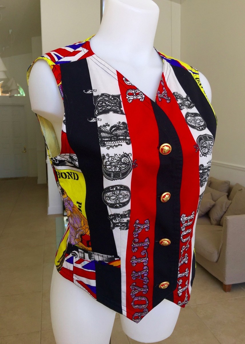 VERSACE JEANS COUTURE cotton women's vest Rock'n Royalty The