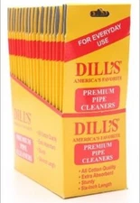 Dill's Premium Pipe Cleaners Absorbent Sturdy 6" 20 Packs of 32 Dills