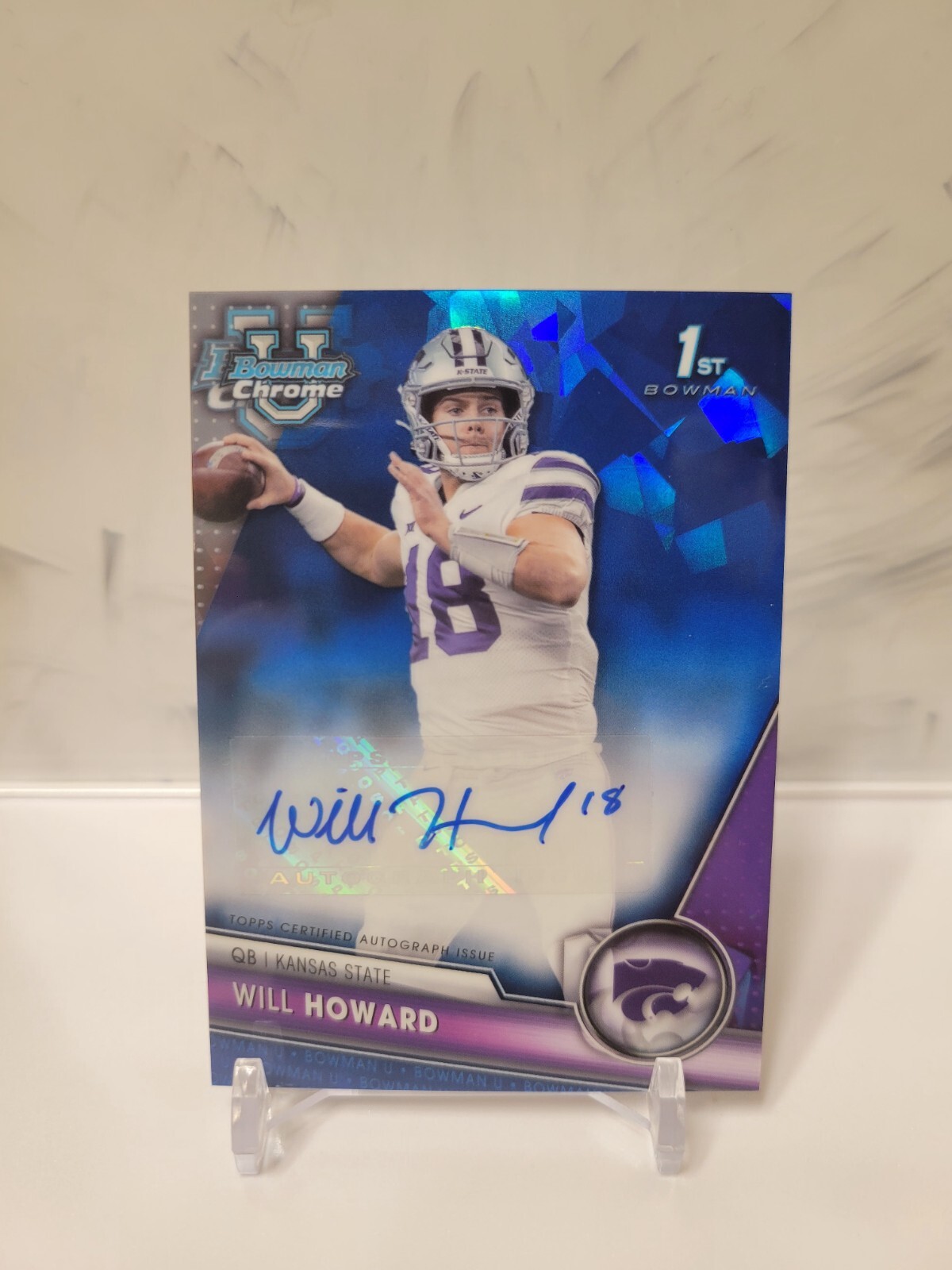 2023 Bowman Chrome University SAPPHIRE Autograph Will Howard #PA-WHO🏈