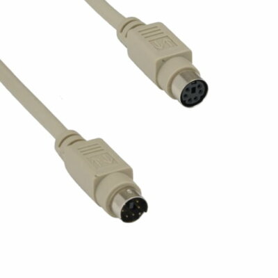 10ft Mini Din 6 Male to Female Cable 28AWG 6Pin Keyboard Mouse PS/2 device to PC
