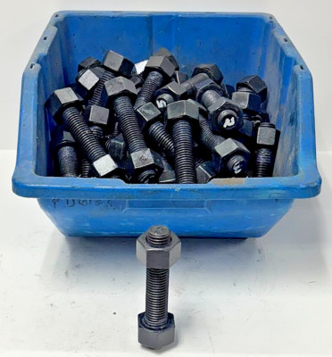 HIGHLAND THREADS HEAVY HEX STUDS LOT OF 63 3/4''-10X4-1/2'' A193 B7 AT STUDS GRADE