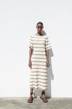 NWT ZARA STRIPED KNIT DRESS STRIPED - REF. 5802/039 S