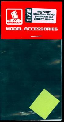 Brengun Models 1/72 BLOHM und VOSS Bv-40 Paint Mask Set