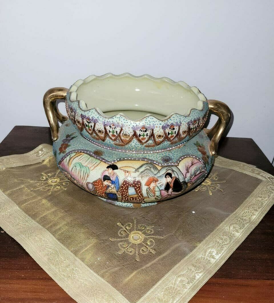 Antico Vaso Cinese originale Satsuma made in China, ottime condizioni