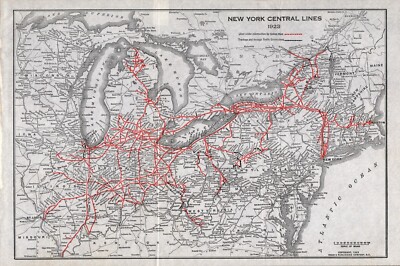 Mixed Lots - 1923 Railroad Map