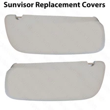 Sun Visor Replacement Cover Driver Passenger Vinyl For 94-01 Dodge RAM Gray
