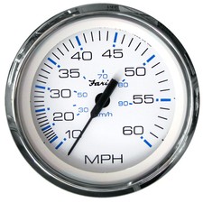 Faria Chesapeake White SS 4" Speedometer - 60MPH Mechanical 