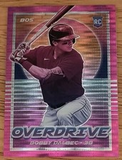 2021 Panini Chronicles Overdrive Pink Pulsar #9 Bobby Dalbec (RC)