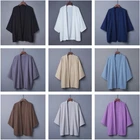 Men Japanese Coat Kimono Top Outwear Jacket Cardigan Yukata Loose Retro New