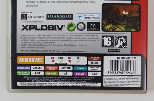2007 STARSHIP TROOPERS Video Game Spain Release Castillian Spanish - PLEASE READ - Picture 6 of 6