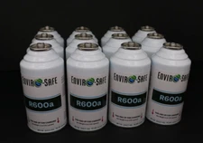 Enviro-Safe R-600a Refrigerant Inverted Piercing 6 oz 12 Cans #8070