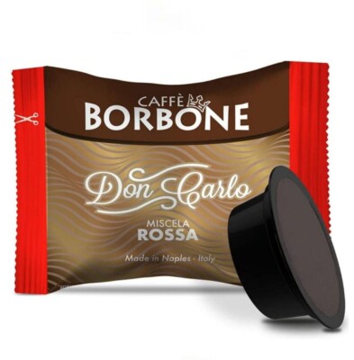 200 Caffè Borbone Kapseln Don Carlo Rote Mischung kompatibel Lavazza A Modo Mio