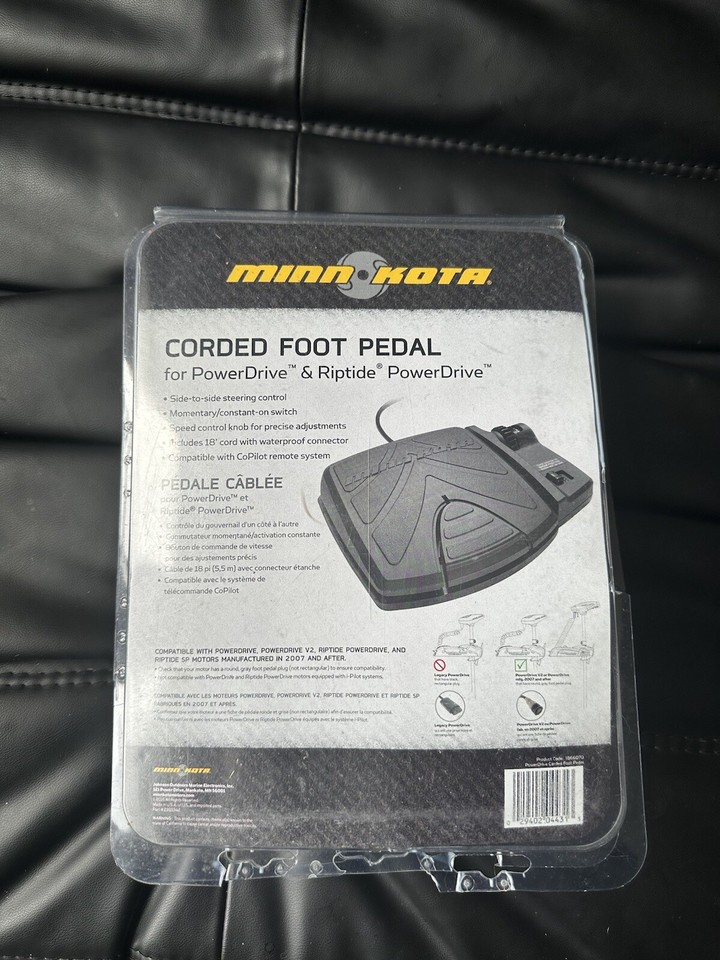 Minn Kota Corded Foot Pedal For Powerdrive/powerdrive V2 eBay