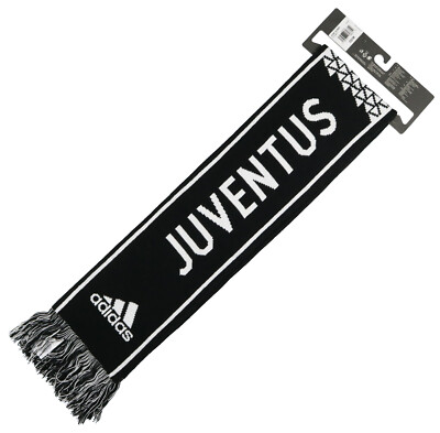 adidas 22-23 Juventus Scarf - Black-White for sale online | eBay