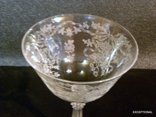 4 WONDERFULL CHAMPAGNE / TALL SHERBET ~ FOSTORIA Crystal, ROMANCE Pattern - Picture 4 of 12