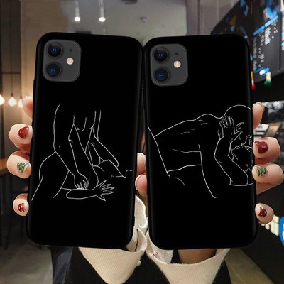 FREE SCREEN GUARD Creative Body Art Line Case for iphone 15 14 13 12 11 X 7 8 6