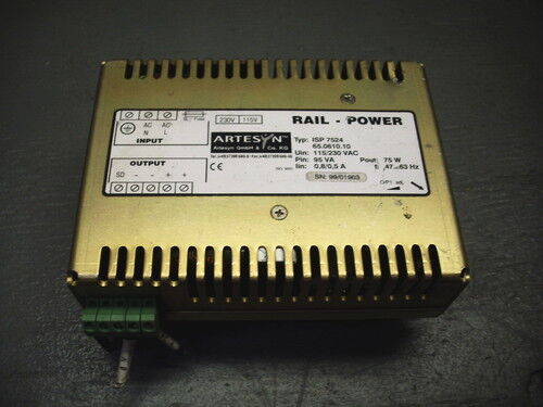 ARTESYN ISP 7524 65.0610.10 DIN RAIL MOUNT POWER SUPPLY 24V 3A QUANTITY! TESTED! - Picture 1 of 1