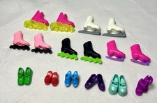 Barbie Doll Shoes Skates Rollerblades Lot Assorted 11 Pairs