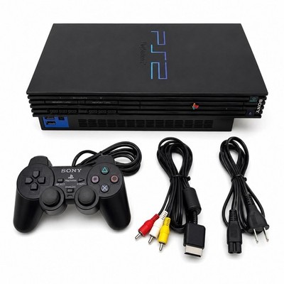 Vintage Sony PlayStation 2 PS2 Console 1 Controller & 3 Cords (TESTED) & Works!