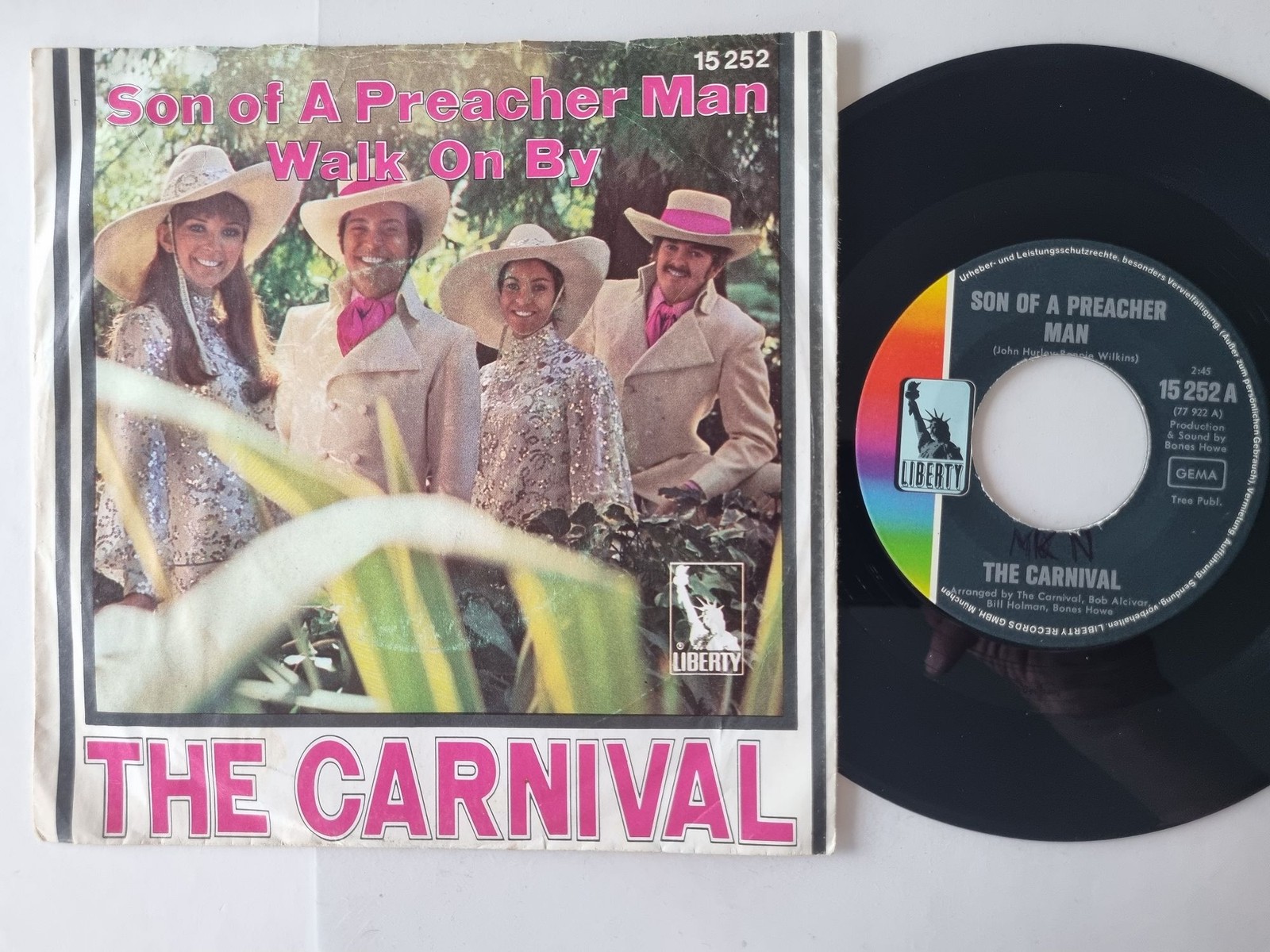The Carnival - Son Of A Preacher Man 7''/ CV Dusty Springfield/ Dionne Warwick