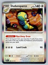 Dudunsparce 080/131 Prismatic Evolutions Holo Rare