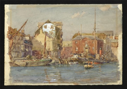 Harold William Stagg - Watercolour Painting - Poole Harbour - Picture 3 of 6