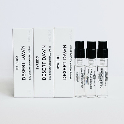 BYREDO DESERT ROAD & COMMUTER セット 3 x Byredo Fragrance Desert Dawn Spray Sample Vial Eau De Parfum