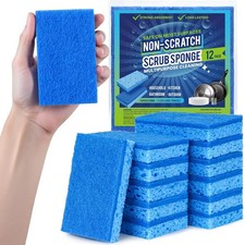Kitchen Sponges, 12 Count, Non-Scratch Scrub Sponge, Dual Sided Cleaning Sponges