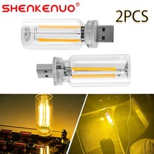 2Pcs USB Car LED Lighting Retro Auto Mood Lamp Night Lamps USB Touch Night Light