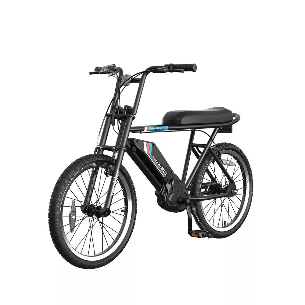 RAZOR RAMBLER MD1 KIDS EBIKE 20" STEP-OVER ELECTRIC CRUISER BIKE - BLACK