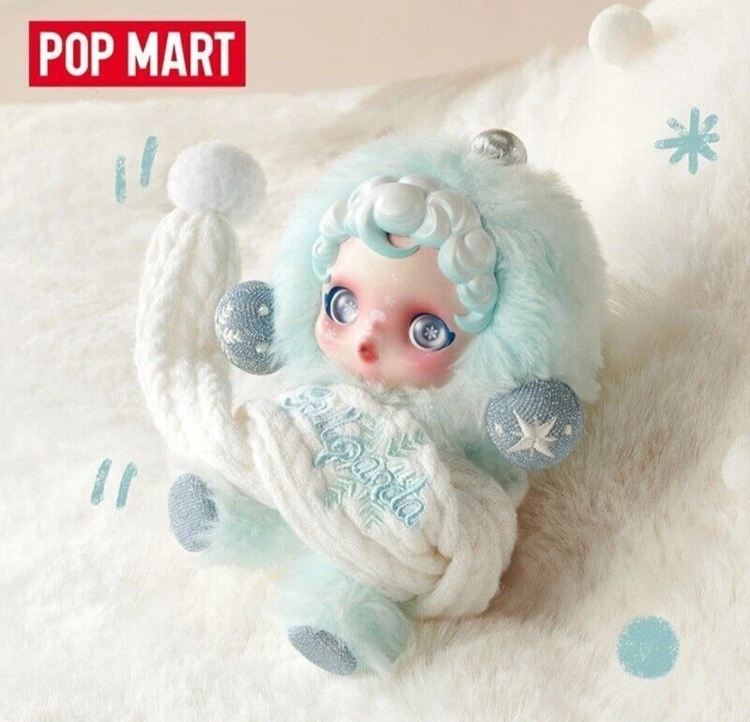 Pop Mart Skullpanda Winter Symphony Plush: Song of Snow