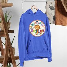 Cute Lion Today Is My Special Day Hoodie Toddler Boy Girl Birthday Party Gift