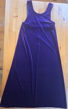 Basic purple velvety maxi dress size Small