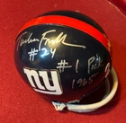 Tucker Frederickson Giants Autographed Mini Helmet Beckett Authenticated