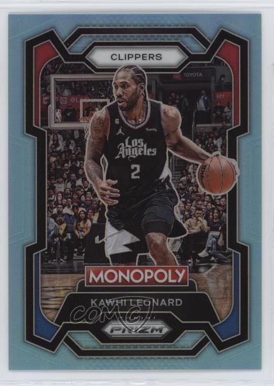 2023-24 Panini Prizm Monopoly Light Blue Prizm 149/199 Kawhi Leonard #37 1j5e
