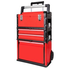 Stackable Rolling Tool Box Portable Metal Toolbox Organizer Redasjf-c305r Stackable Rolling Tool Box Portable Metal Toolbox Organizer Redasjf-c305r