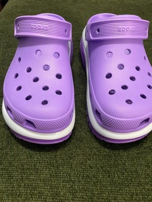 Crocs Mega Crush Clogs Galaxy Purple Platform Pump Shoes Women 9 Men 7