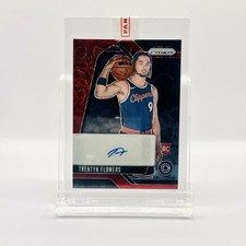 [0377] 2024-25 Panini Prizm Rookie Signatures Trentyn Flowers RSI-TFC Red Prizm