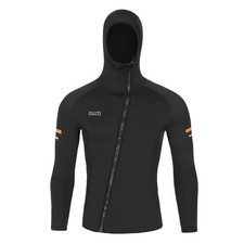 Wetsuit Top Men's 1.5Mm, Hooded Neoprene Wetsuits Jacket with Long Sleeve Fro...
