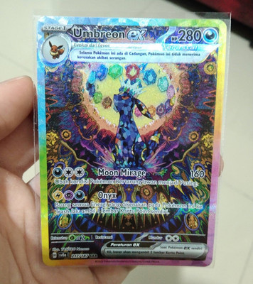 Pokemon Indonesia 2025 Umbreon Ex sv8a 217/187 SAR Special Art