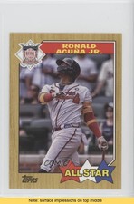 2022 Series 2 Oversized 1987 Topps All Star Boxloaders Ronald Acuna Jr READ h6c