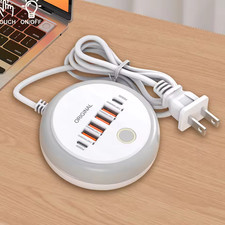 Multi Port USB C Power Strip Fast Charging Wall Charger Adapter for iPhone
