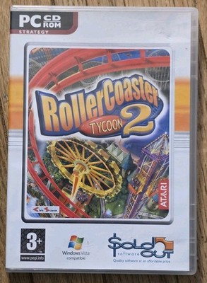 Rollercoaster Tycoon 2, (2002, PC) Sold Out Software, UK Version, Tested, Works