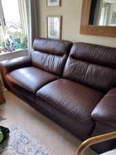 Leather Sofa. Bought one year Ago From DFS. Three Seater In excellent condition.